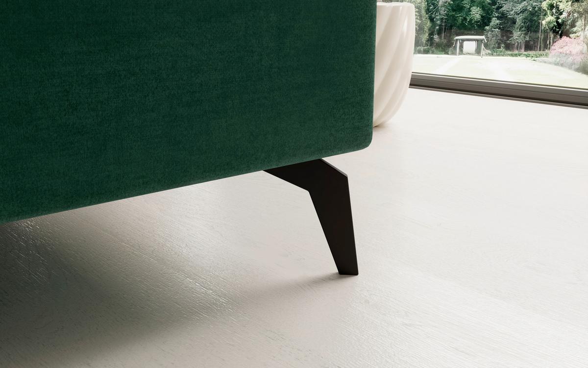 Ecksofa Solange Grün S: 196x292 cm - Chromfarben/Grün, Design, Textil (196/292cm) - MID.YOU