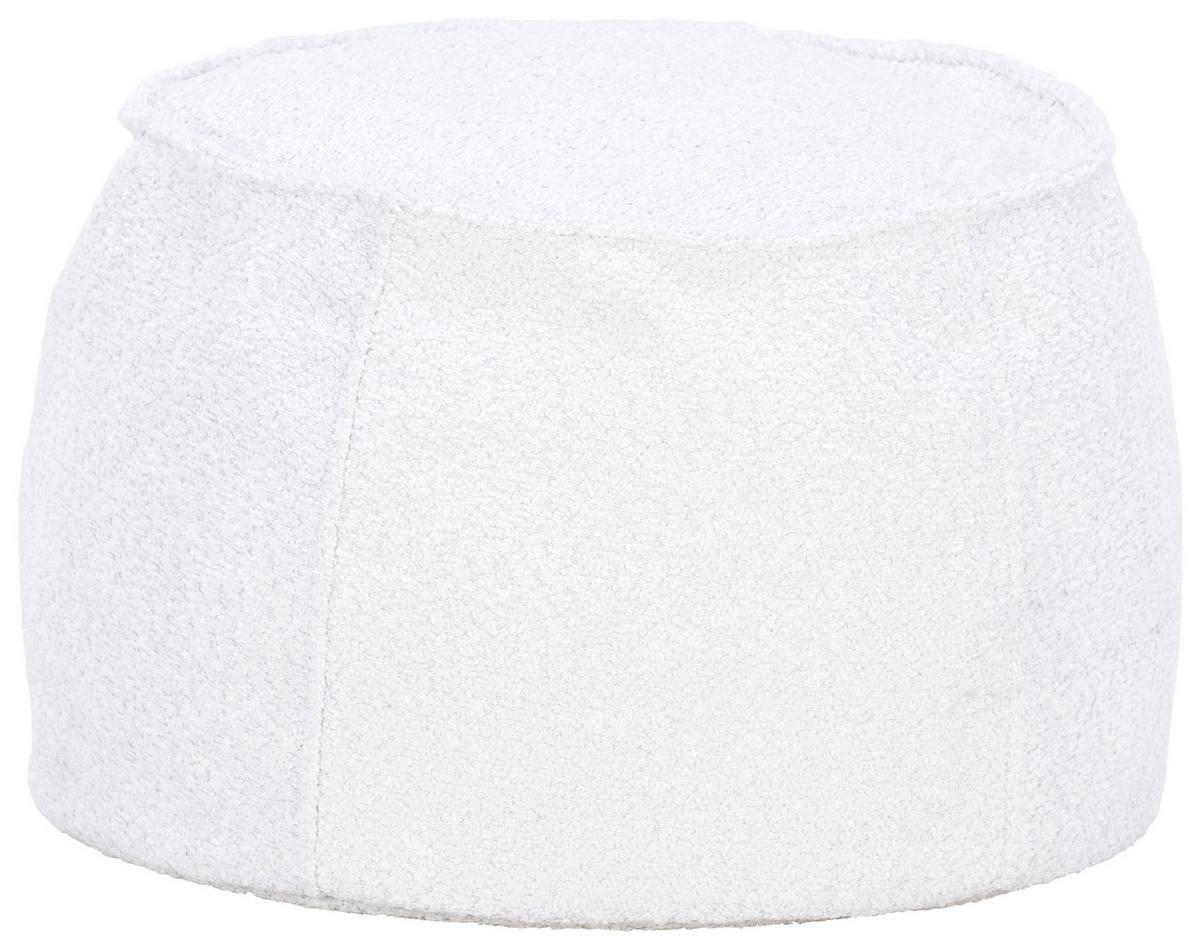 Hocker Lycylla Polyester Hellgrau Sitz Gepolstert - Hellgrau, MODERN, Textil (38/60cm)