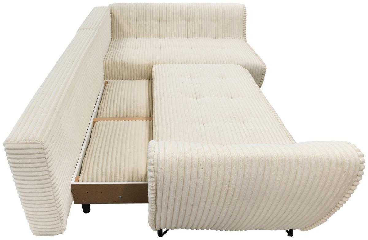 SEDACÍ SESTAVA COCOLI CORNER L - černá/krémová, Moderní, textil/plast (284/173/90cm)