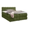 Boxspring posteľ BUBBLE BOX 180/200 cm, zelená - olivovozelená/čierna, Konventionell, kov/drevo (180/200cm) - Premium Living