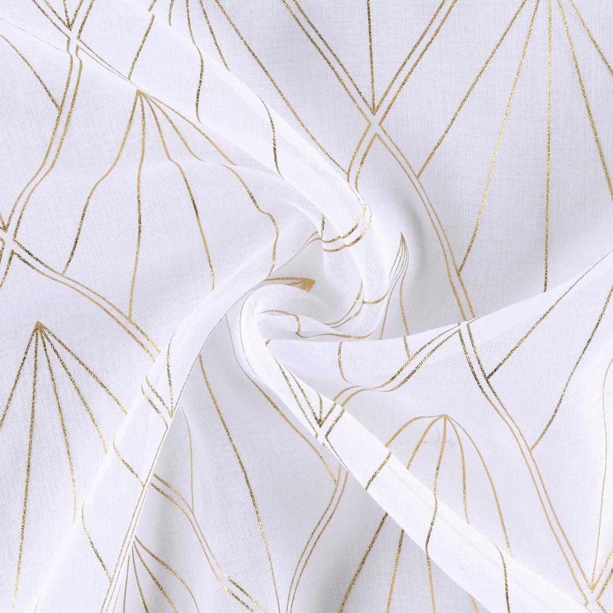 HOTOVÝ ZÁVĚS Esther, 135/245cm - bílá/barvy zlata, Romantický / Rustikální, textil (135/245cm) - Modern Living