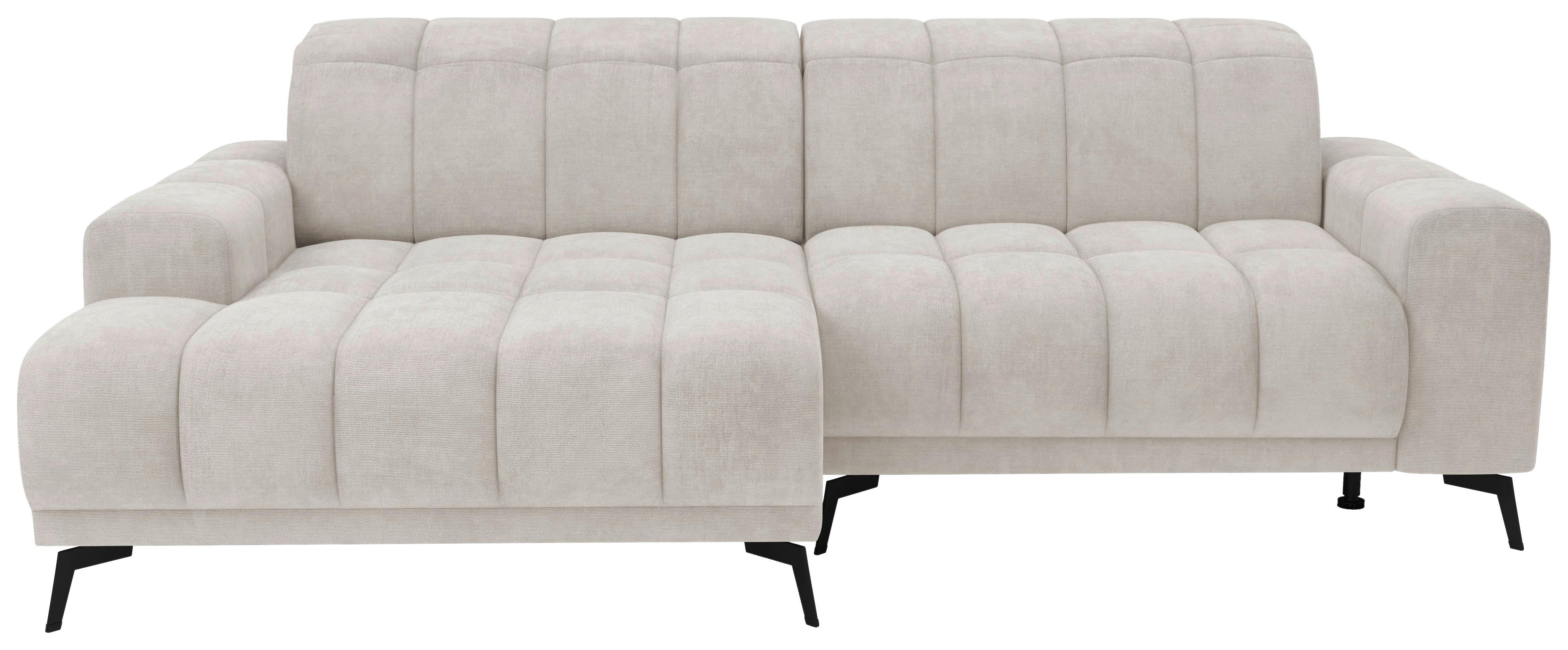 Rohová sedačka LAYA, levá, krémová tkanina MEMPHIS - krémová, Moderní, textil (155/250cm) - Premium Living