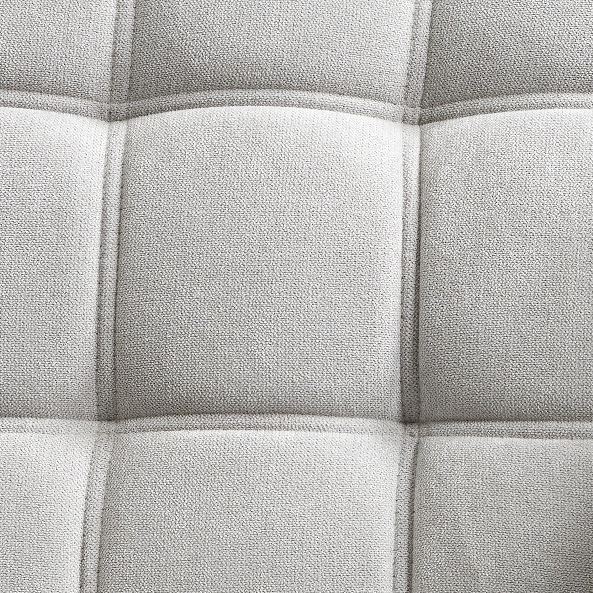 Dvoumístná pohovka MONIQUE, světle šedý velur - světle šedá, Moderní, dřevo/textil (127/76/74,5cm) - Bessagi Home