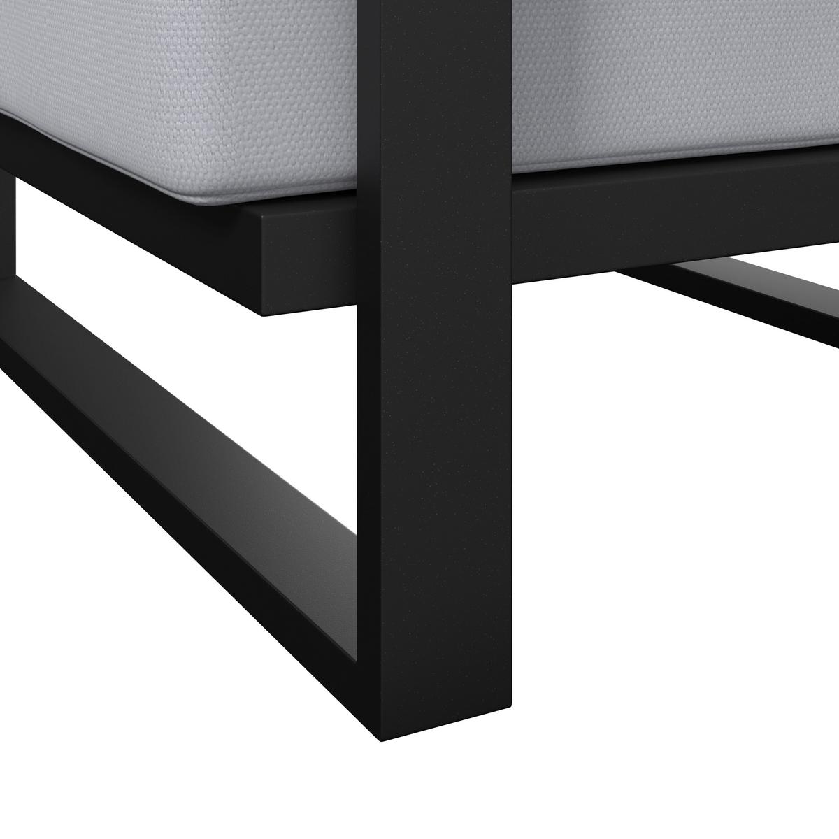 TERASOVÁ SEDACIA SÚPRAVA FABRIZIA - sivá, Modern, kov/drevo - Bessagi Garden