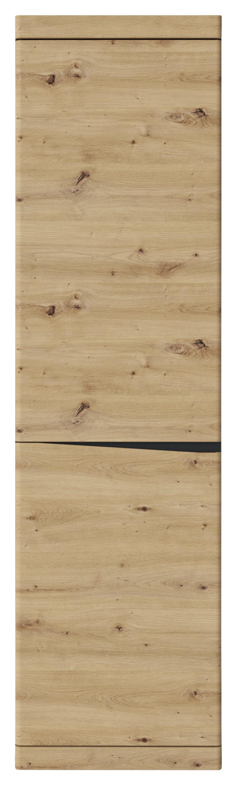 Schrank Turino Eiche Artisan Anthrazit B: 54 cm - Anthrazit/Eiche Artisan, Trend, Holzwerkstoff (54/196,5/39,9cm)