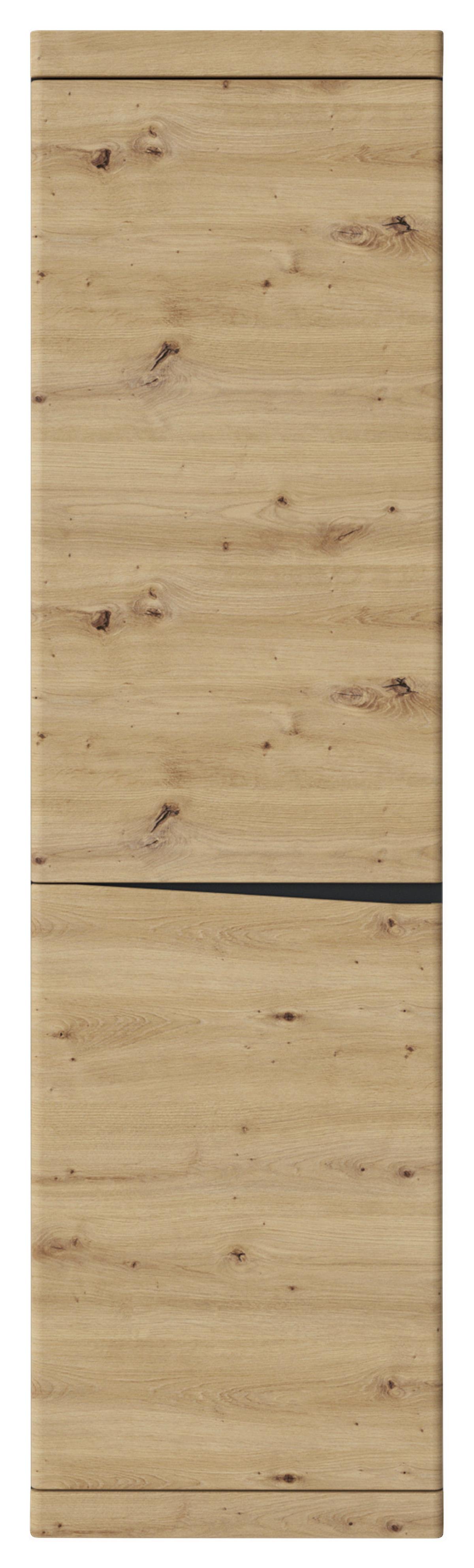 Schrank Turino Eiche Artisan Anthrazit B: 54 cm - Anthrazit/Eiche Artisan, Trend, Holzwerkstoff (54/196,5/39,9cm)