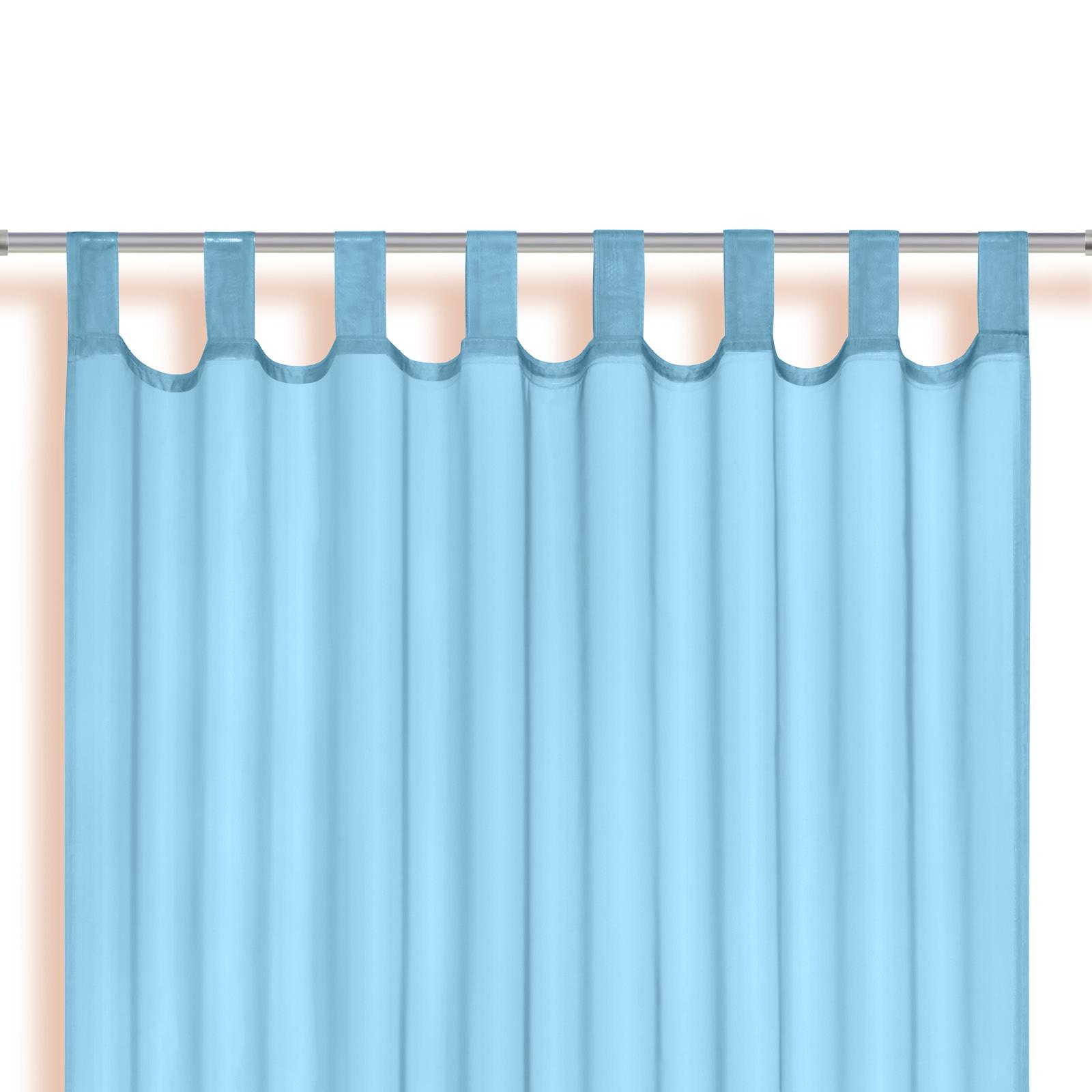 Készfüggöny Utila - türkiz, Konventionell, textil (140/245cm) - Best Price