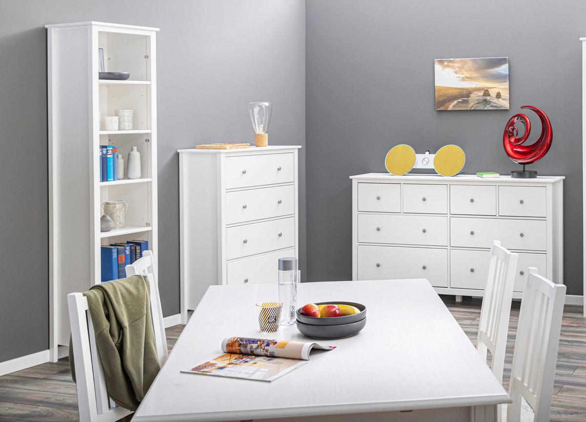 Sideboard Chilly Home - Weiß, Design, Holz (160/96/40cm) - Livetastic