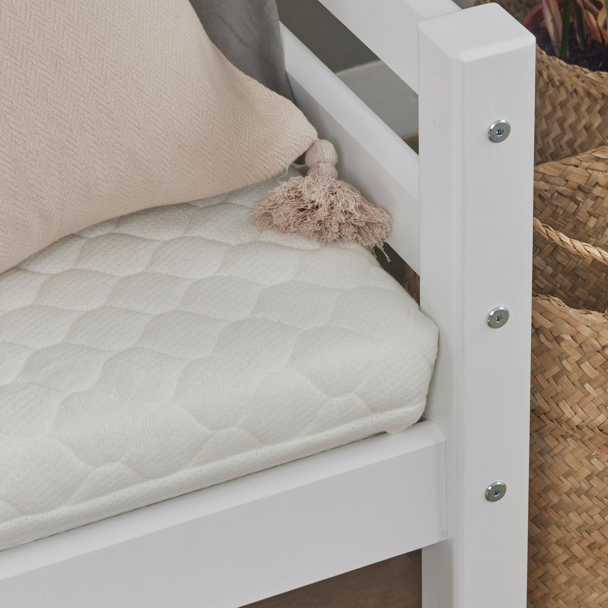 Kinder-/Juniorbett Eco Dream Weiß, Lf: 70x190 cm - Weiß/Naturfarben, MODERN, Holz (70/190cm) - MID.YOU