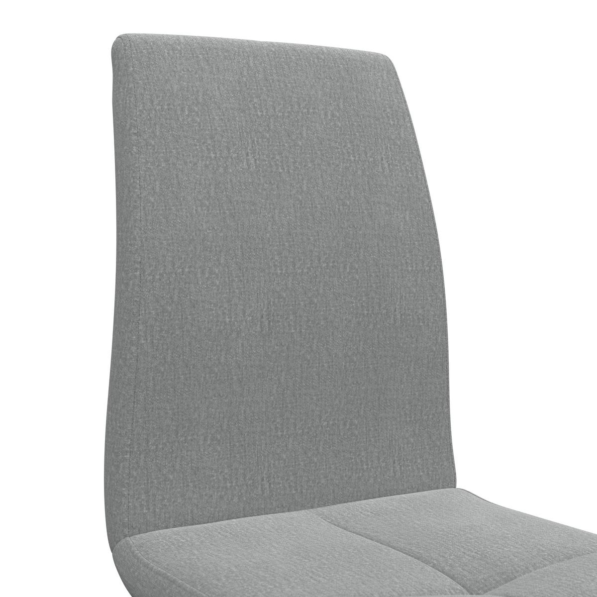 Schwingstuhl Tristan Webstoff hellgrau, B: 41cm - Hellgrau/Schwarz, MODERN, Holz/Textil (41/102/58cm) - James Wood