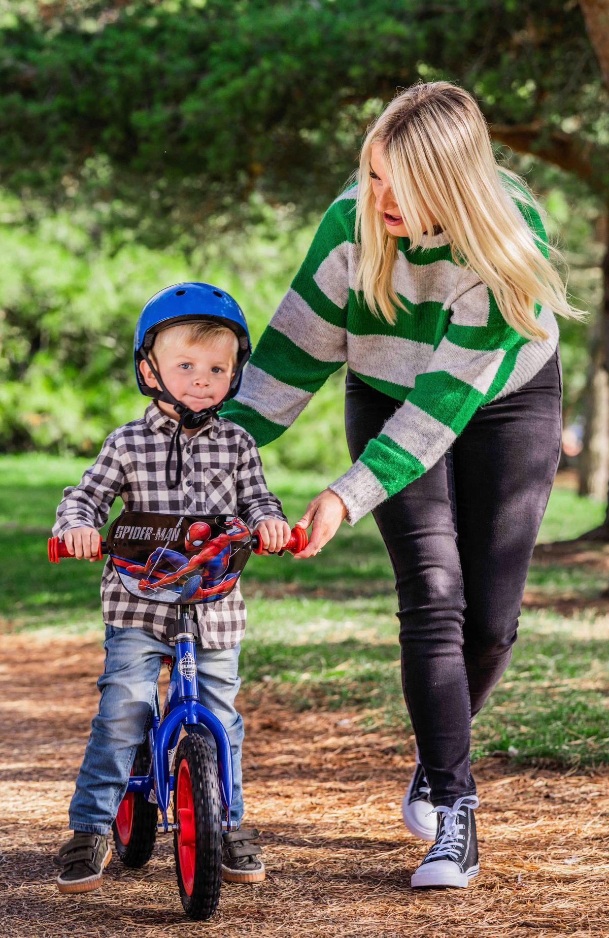 Laufrad Huffy Spider Man12 Zoll, Blau/Rot Ab 18 Monate - Blau, Basics, Metall (44/87/64cm)