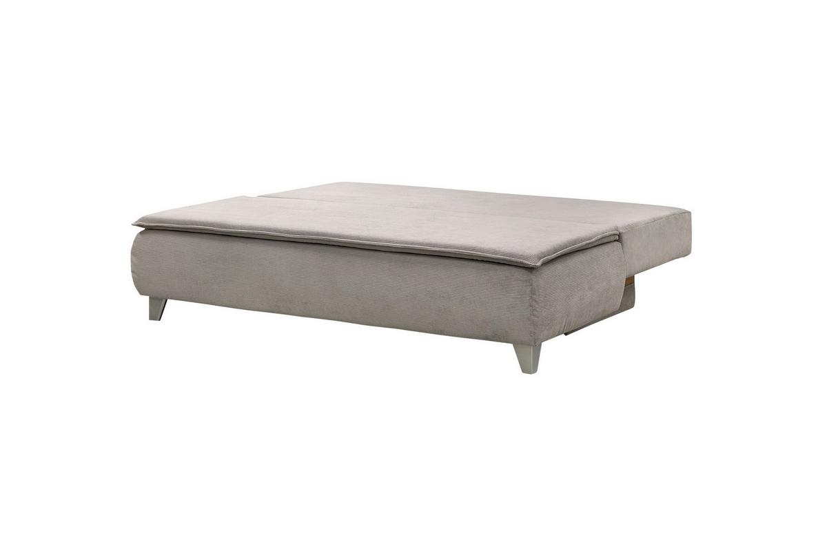 Boxspringová pohovka MONA LUX, světle šedý manšestr - světle šedá, Moderní, textil (208/100/106cm) - Mömax