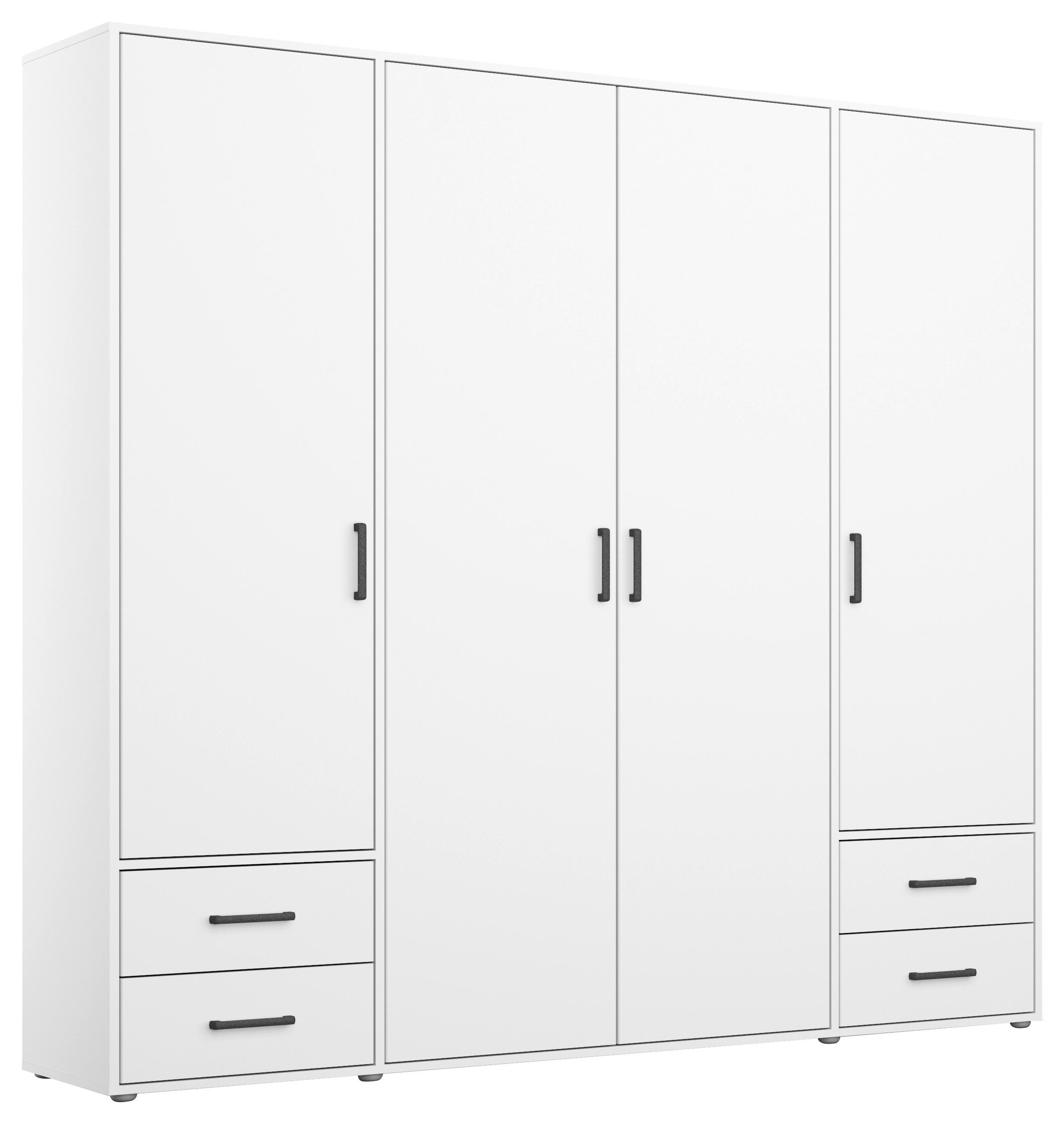 Drehtürenschrank Voyager Weiß B: 187 cm - Weiß, MODERN, Holzwerkstoff (187/194/53cm) - Rauch Möbel