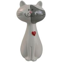 Dekokatze Lilly - Rot/Schwarz, KONVENTIONELL, Keramik (9,7/8,5/19,9cm) - Luca Bessoni