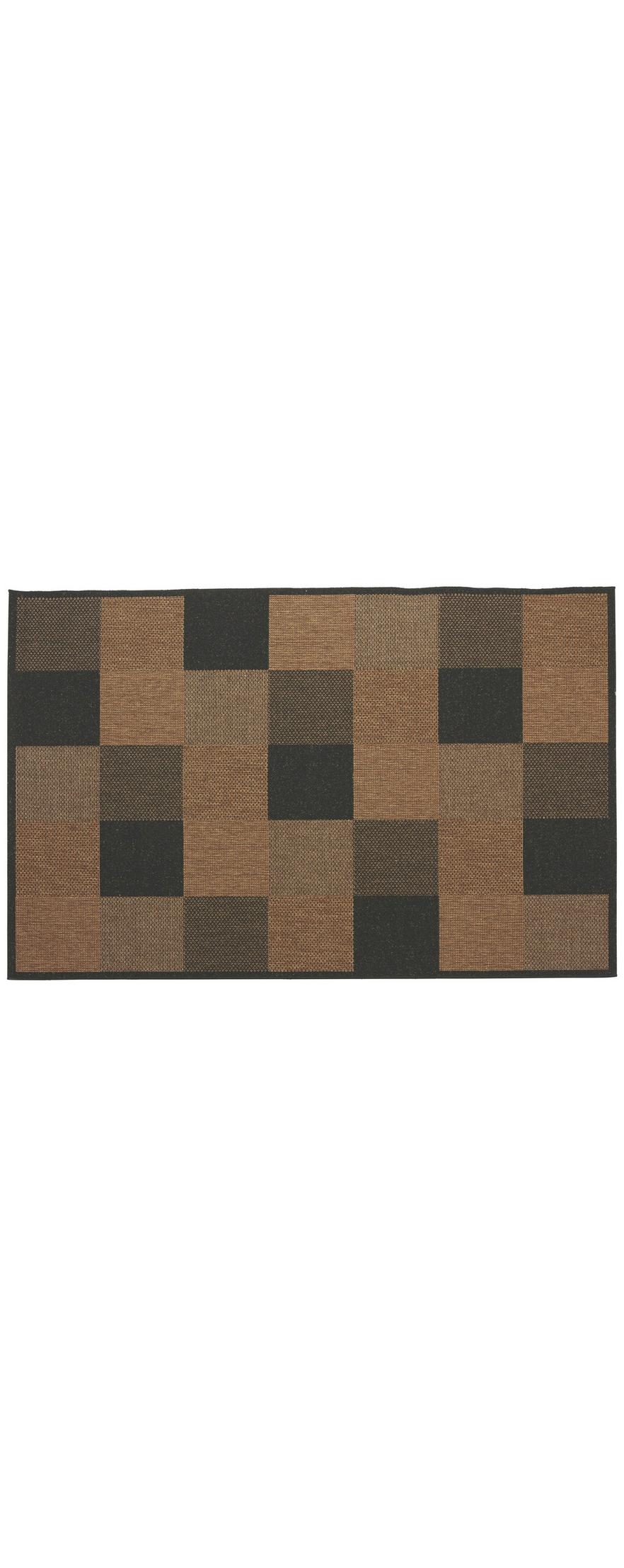 Teppich In Braun Und Schwarz