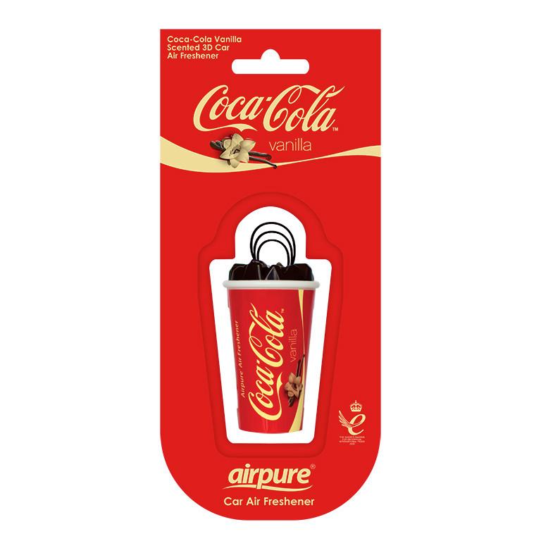 Autóillatosító 3d Pohár Coke Vanilia - piros, műanyag (8.5/19/3cm)