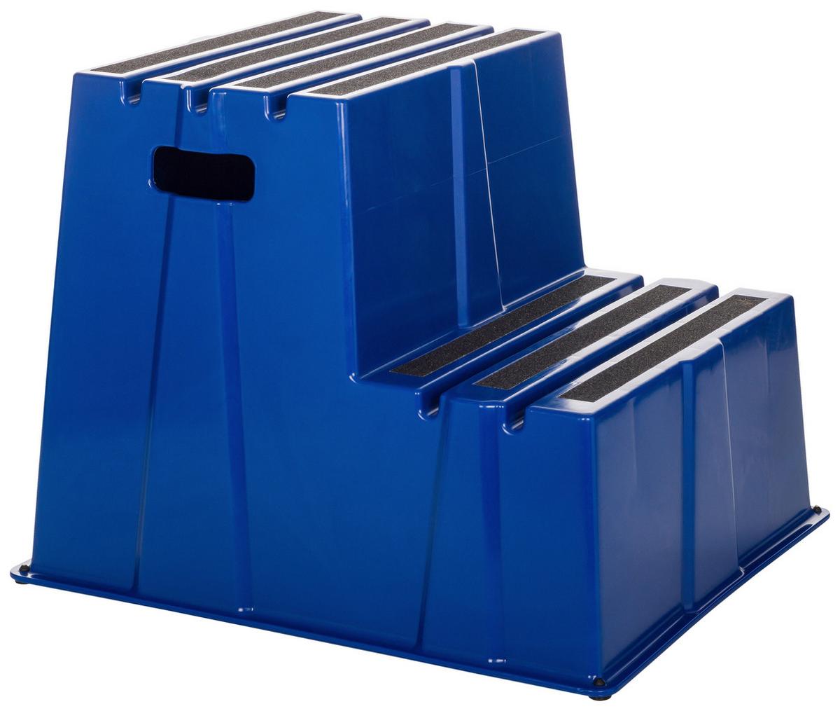 Tritthocker Tio-E2 - Blau, Basics, Kunststoff (57/51/65cm) - MID.YOU