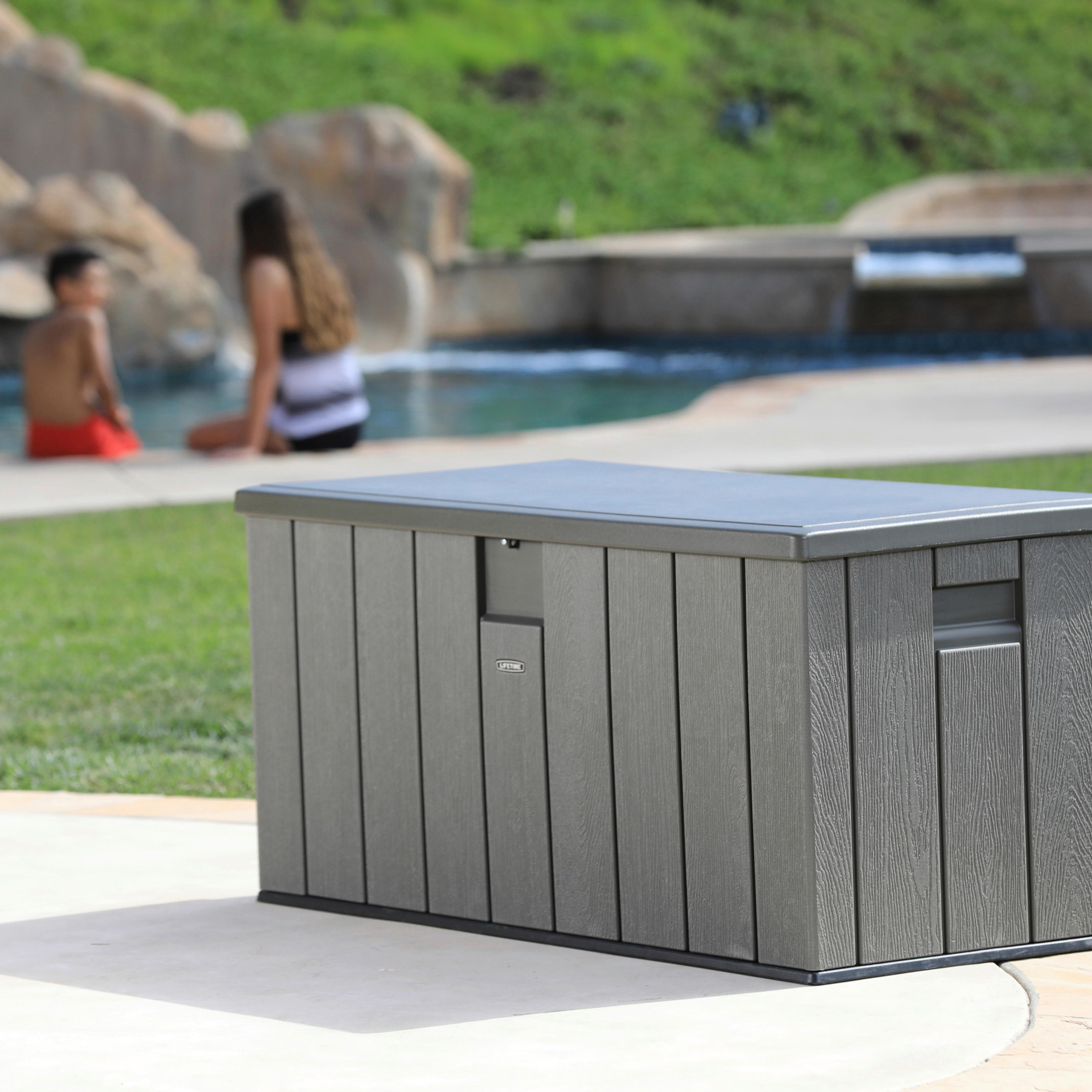 Kissenbox Wasserdicht 151x69x72 cm 570L Grau - Grau, Basics, Kunststoff (151/69/72cm)