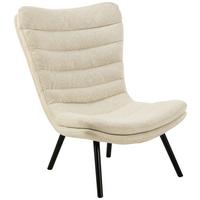 Sessel Grafton - Creme/Schwarz, Design, Textil (82/102/97cm) - Livetastic