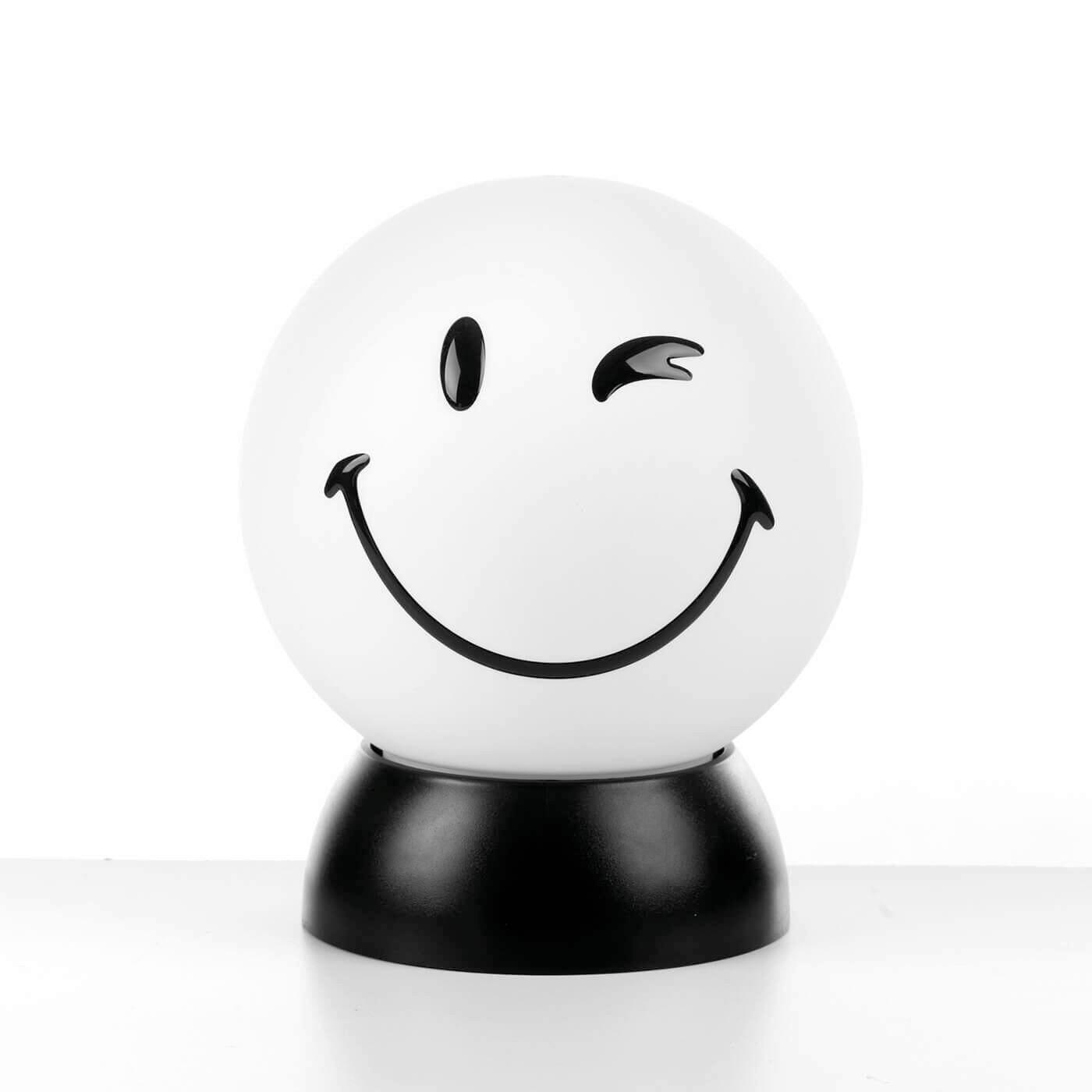 Kindertischleuchte Bianco Weiß Hg Schwarz L: 15cm - Weiß Hochglanz/Schwarz, Basics, Kunststoff (15/15/20cm)