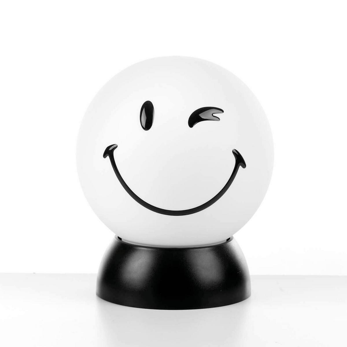 Kindertischleuchte Bianco Weiß Hg Schwarz L: 15cm - Weiß Hochglanz/Schwarz, Basics, Kunststoff (15/15/20cm)