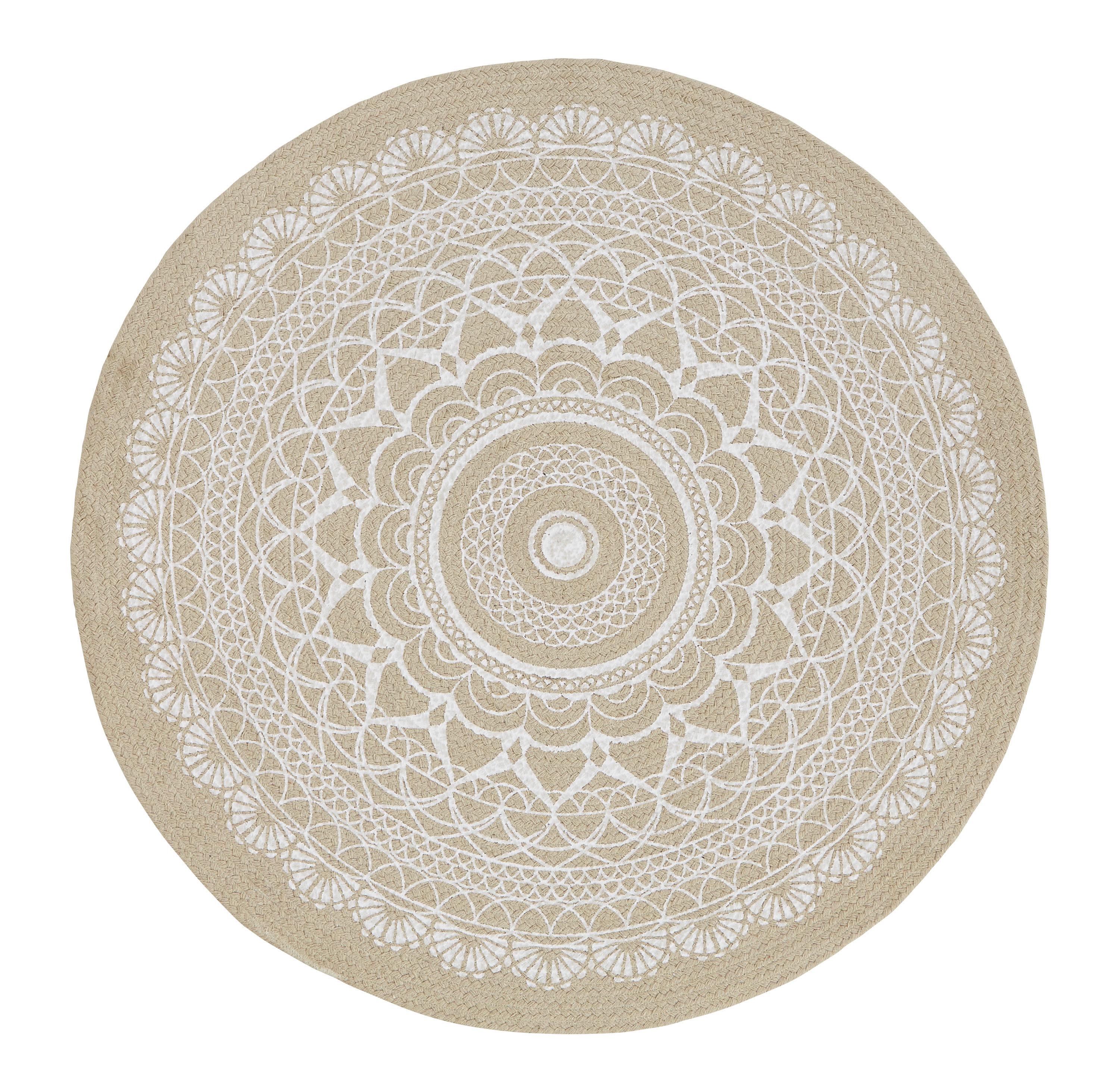 KOBEREC TKANÝ NA PLOCHO Mila, 100cm, světle hnědá - světle hnědá (100cm) - Modern Living