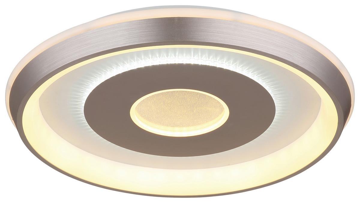 Led Mennyezeti Lámpa Christel - homokszínű/fehér, Basics, műanyag/fém (49/7cm) - Luca Bessoni