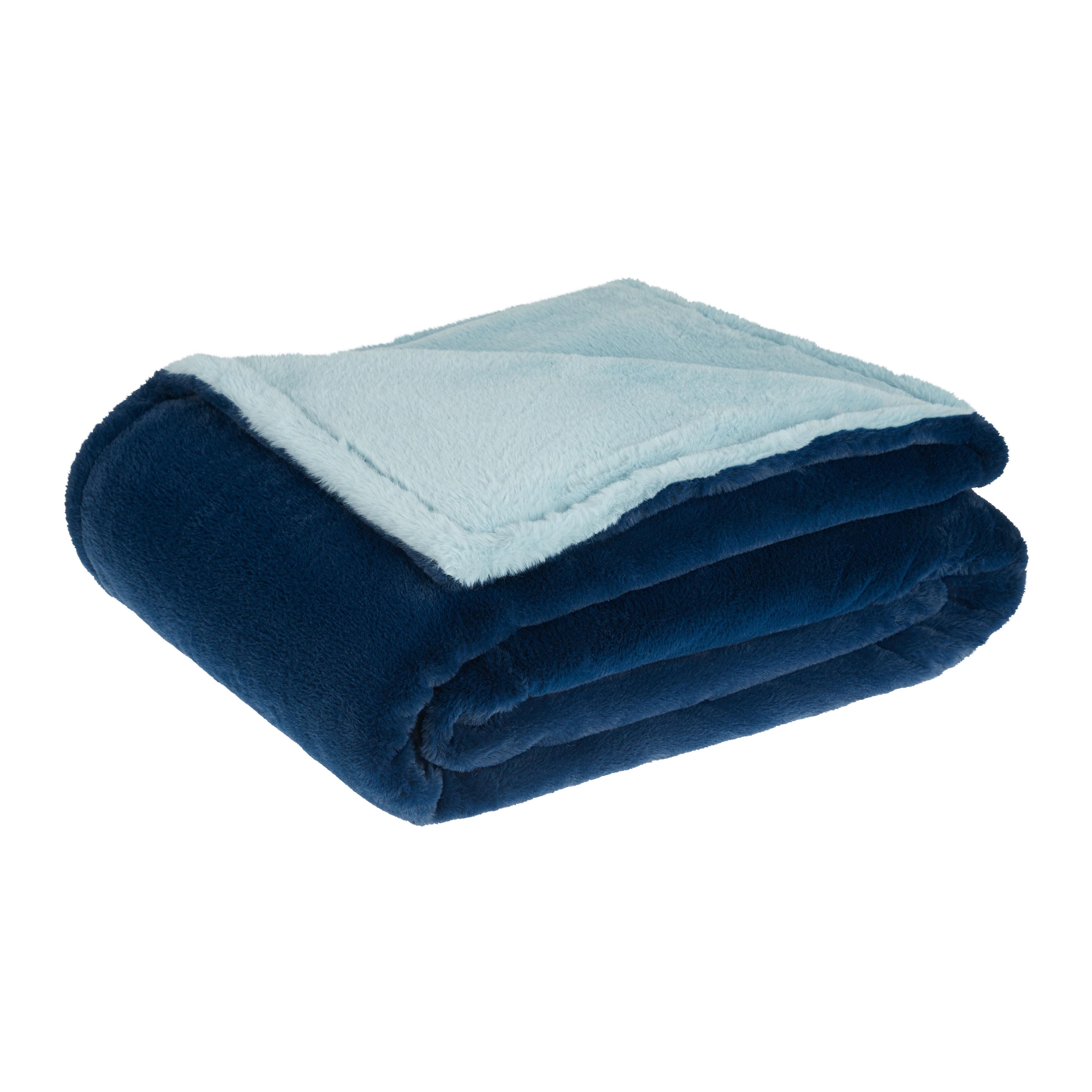 Kuscheldecke Cozy - Blau, MODERN, Textil (150/200cm) - Luca Bessoni