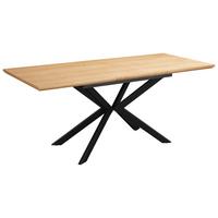 Esstisch Elena - Schwarz/Naturfarben, MODERN, Holzwerkstoff/Metall (140/80/76cm) - MID.YOU