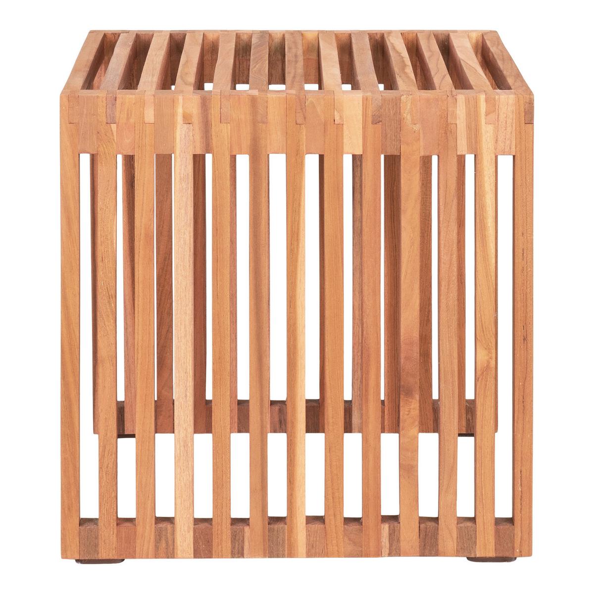 Beistelltisch Pego Teakfarben B: 40cm - Teakfarben, Design, Holz (40/40/40cm) - MID.YOU
