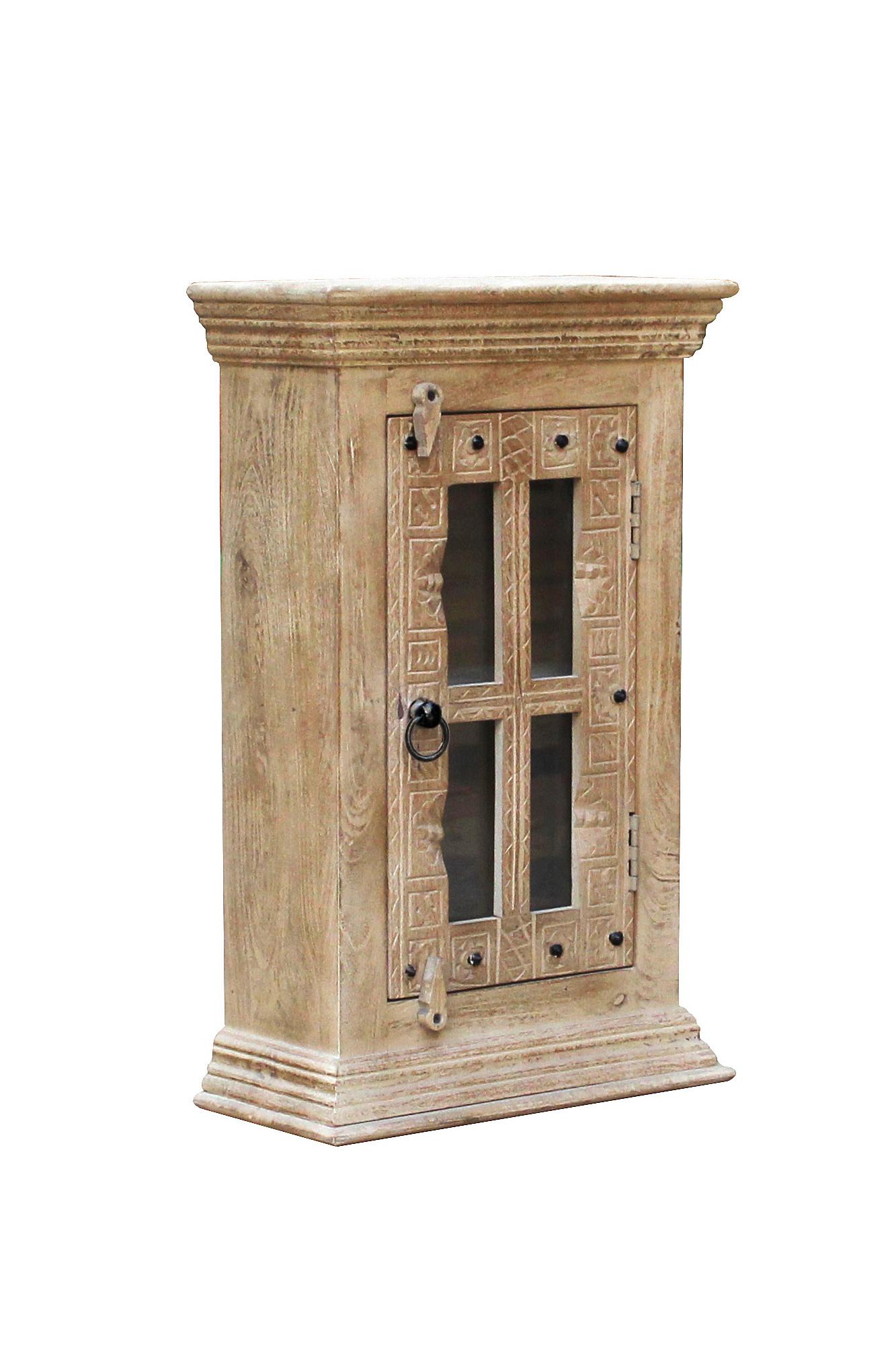 HÄNGESCHRANK Naturfarben B: 44cm - Naturfarben, Design, Glas/Holz (44/70/20cm) - MID.YOU