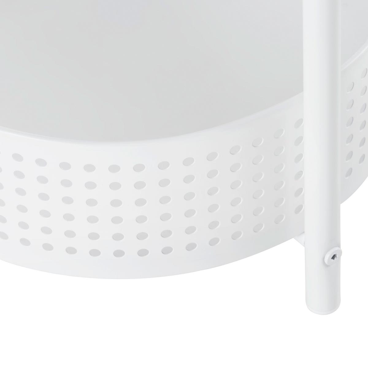 REGÁL ANCONA -EXKLUSIV/SB- - bílá, Moderní, kov (34/84.5/28cm) - Mömax