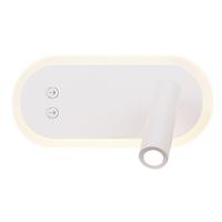 Wandleuchte Miracle - Weiß, KONVENTIONELL, Metall (13/20/9.5cm)