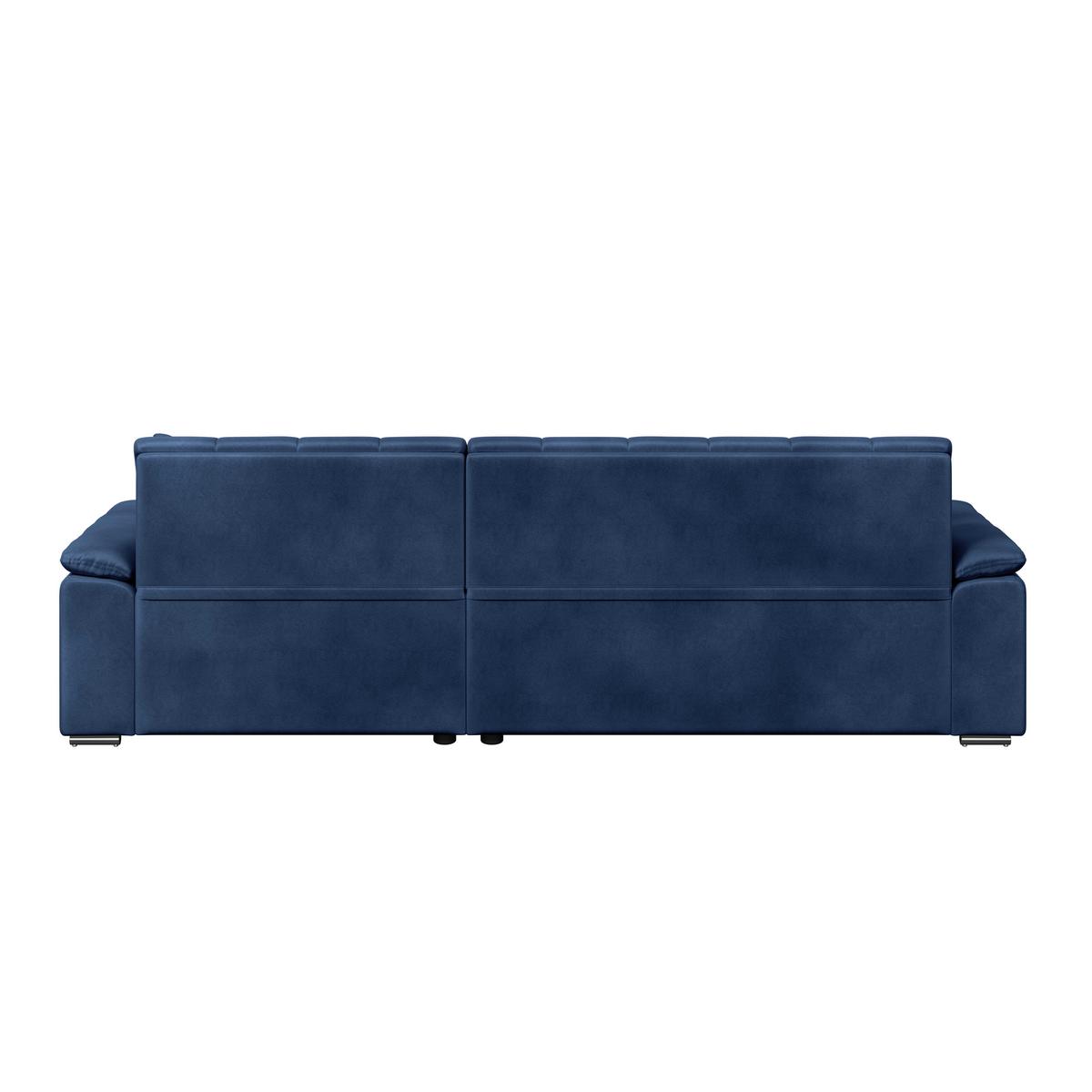 Ecksofa Bali blau, 208x120cm - Blau, Trend, Textil (257/167cm) - Livetastic