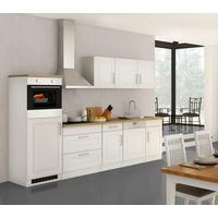 Küchenleerblock Rom Weiß B: 300 Cm - Weiß/Sonoma Eiche, MODERN, Holzwerkstoff (300cm) - Held