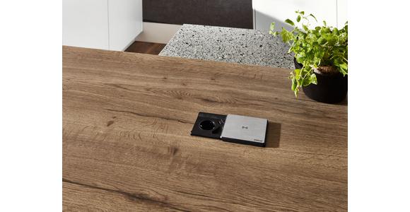 Einbauküche Fontana Frei Planbar Modern, Grifflos - Eichefarben/Anthrazit, MODERN, Holzwerkstoff - Vertico