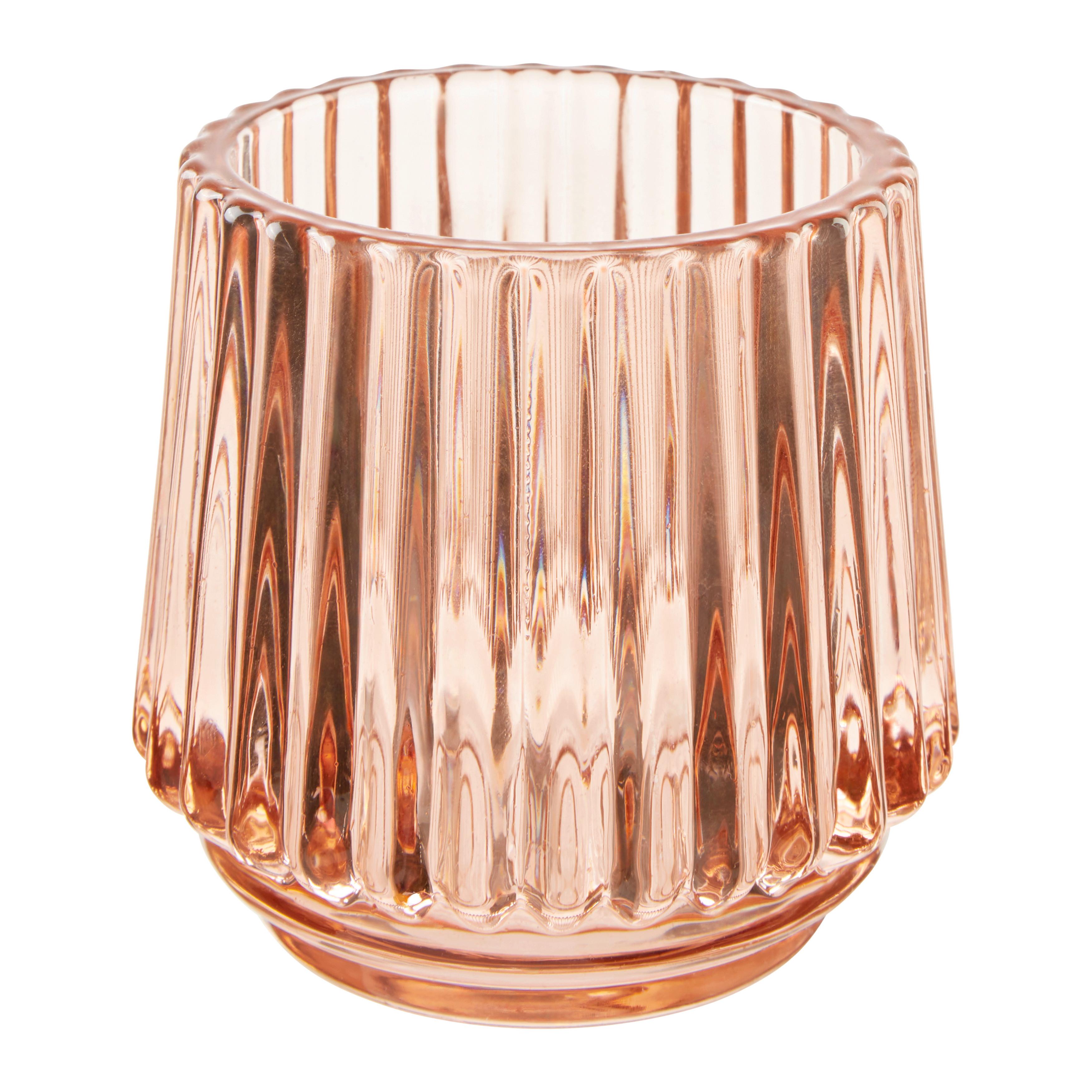 Stojan na svíčku TIAGO, V: 7cm - šedá/oranžová, Konvenční, sklo (7/7cm) - Mömax