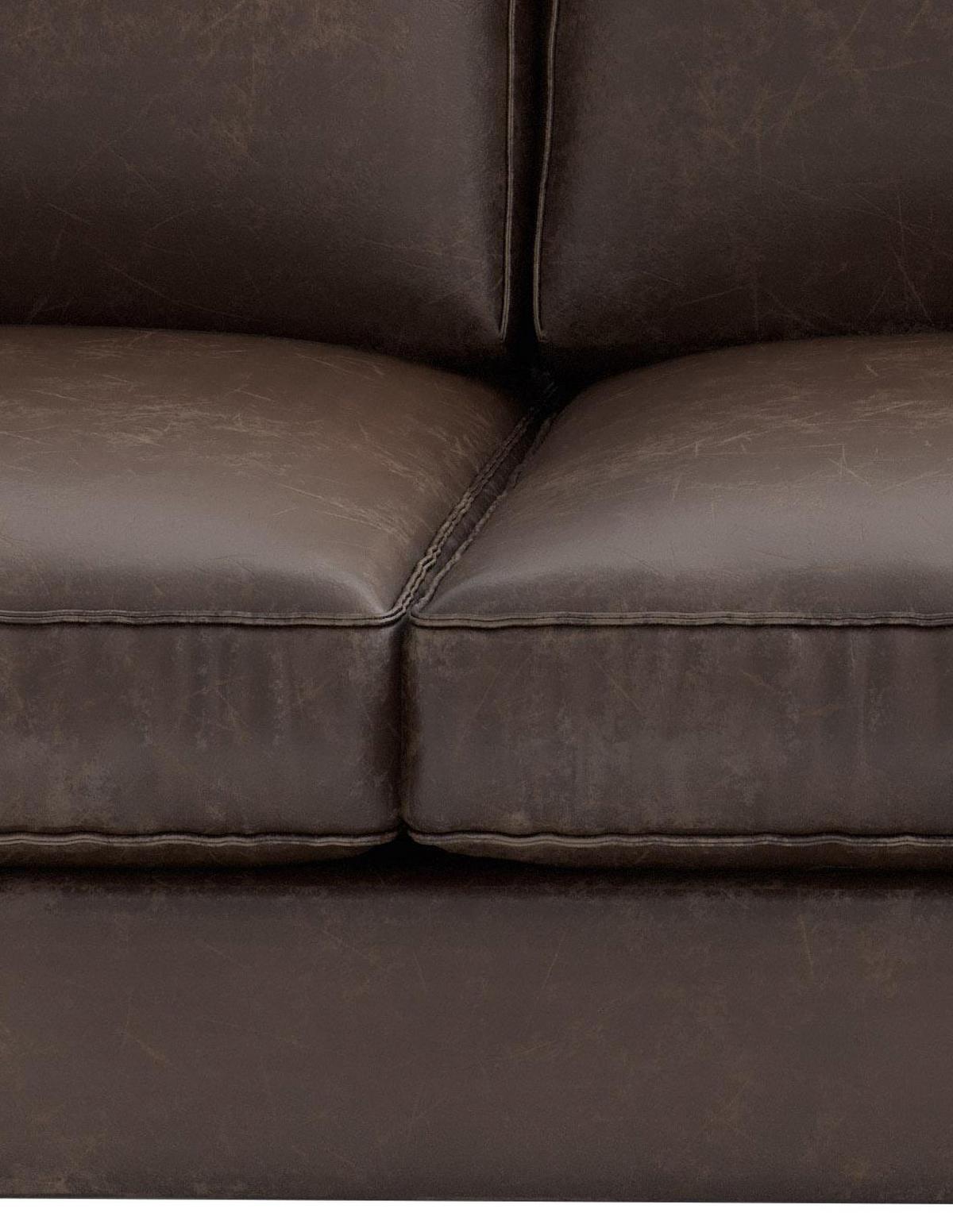 Ecksofa Packo Kastanienbraun S: 265x160 Cm - Kastanienfarben/Schwarz, Design, Textil (265/160cm) - Livetastic