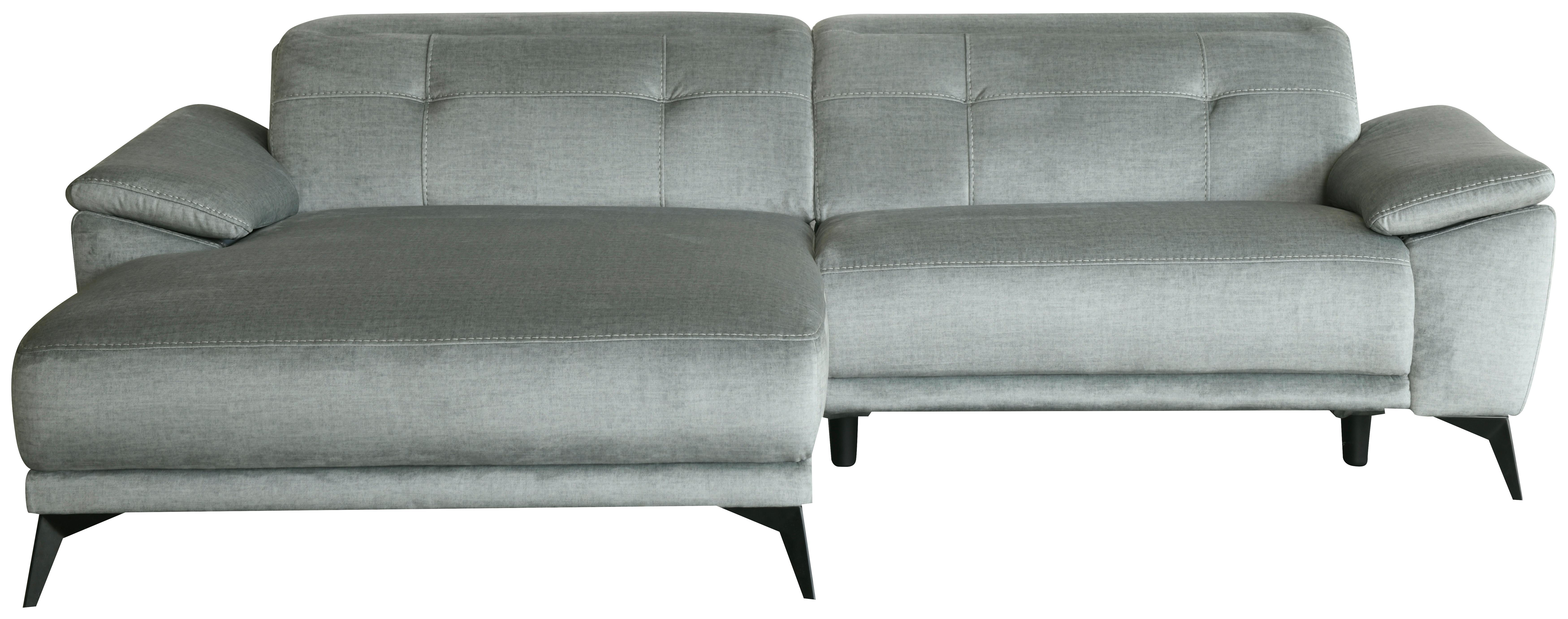 Ecksofa + Relaxfunktion Bonn Grau Leinenoptik 170x262 Cm