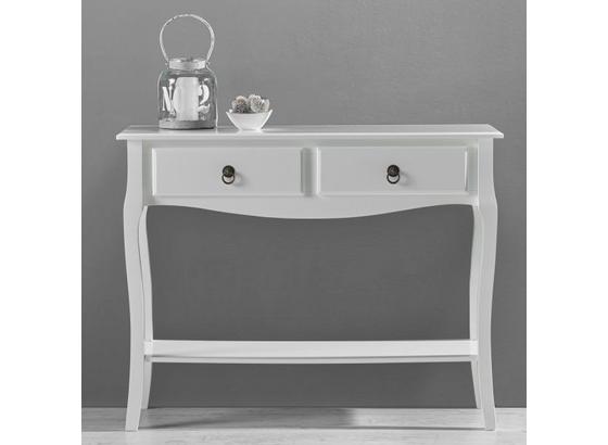 Stolík Claudia - biela, Moderný, kov/drevo (100/78/33cm) - Mömax modern living Stolík Claudia - biela, Moderný, kov/drevo (100/78/33cm) - Mömax modern living