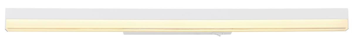 Led-wandleuchte 41926w - Opal/Weiß, Basics, Kunststoff/Metall (60/6/4cm) - Globo