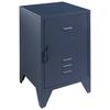Nachtkästchen Bronxx Blau B: 40cm - Blau, MODERN, Metall (40/60/40cm) - MID.YOU