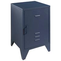 Nachtkästchen Bronxx Blau B: 40cm - Blau, MODERN, Metall (40/60/40cm) - MID.YOU
