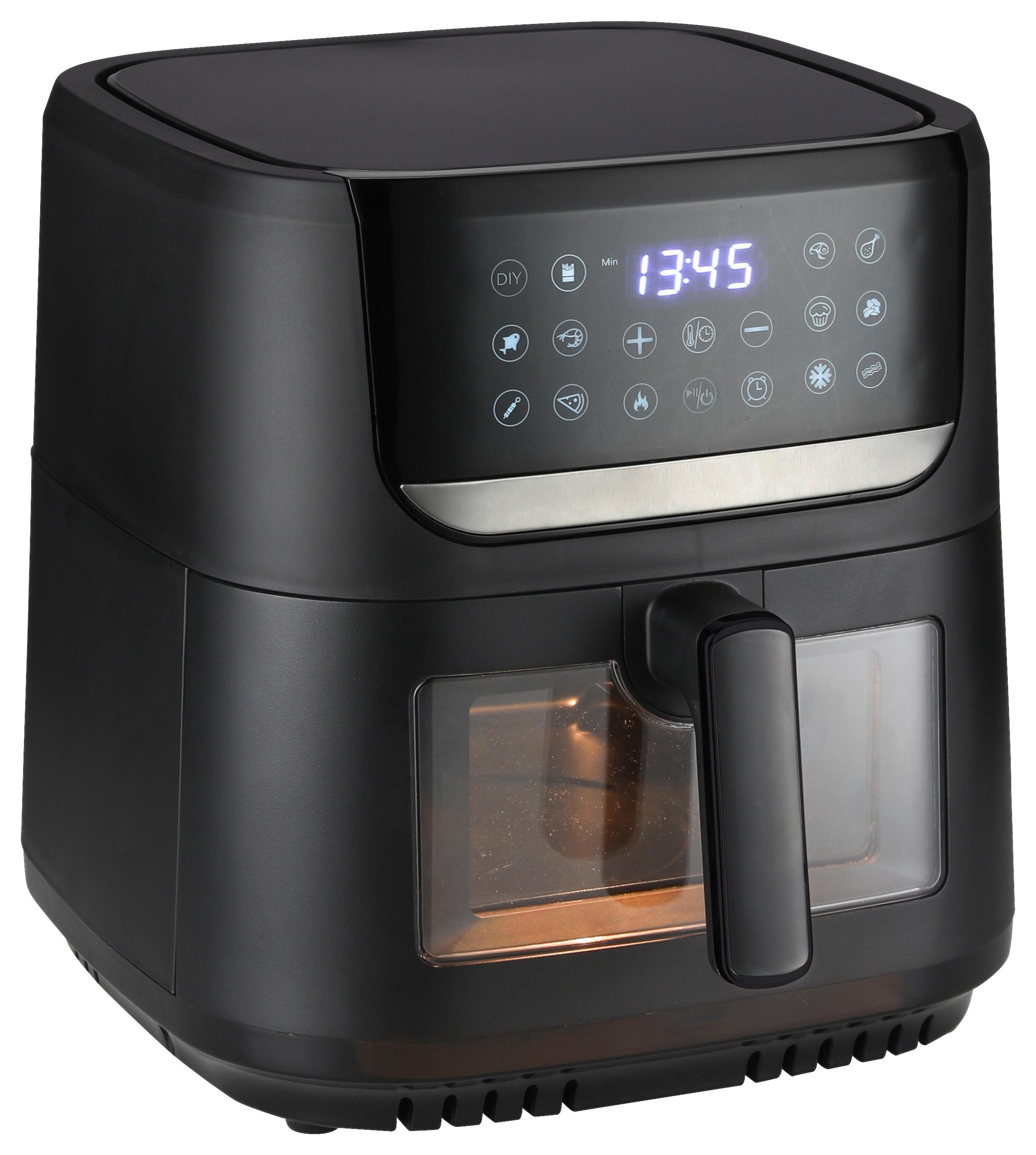 Heißluftfritteuse Valentin - Schwarz, Basics, Kunststoff/Metall (32,1/39,9/32,8cm) - Bono