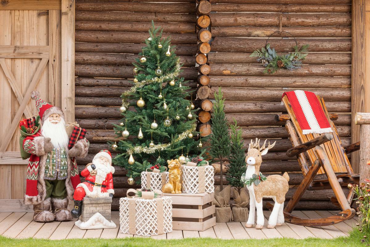 Dekogeschenkbox Rafiki - Beige/Rot, KONVENTIONELL, Naturmaterialien/Kunststoff (20/20/23cm) - Luca Bessoni