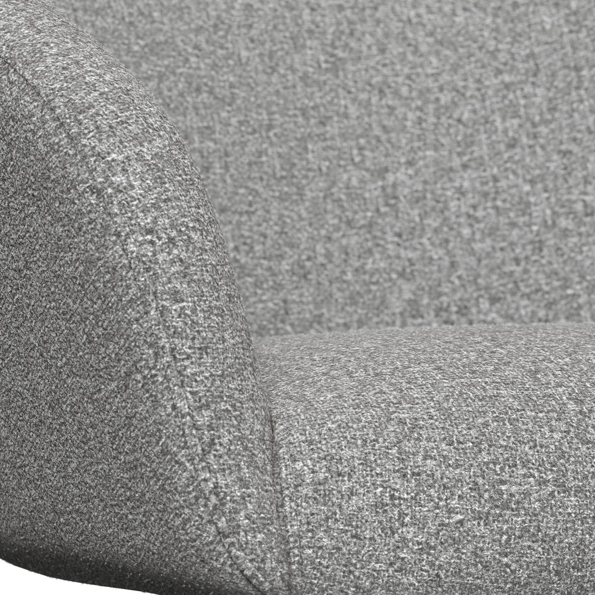 Židle s područkami Amina, šedá - šedá/černá, Moderní, kov/textil (64/81/63cm) - Bessagi Garden