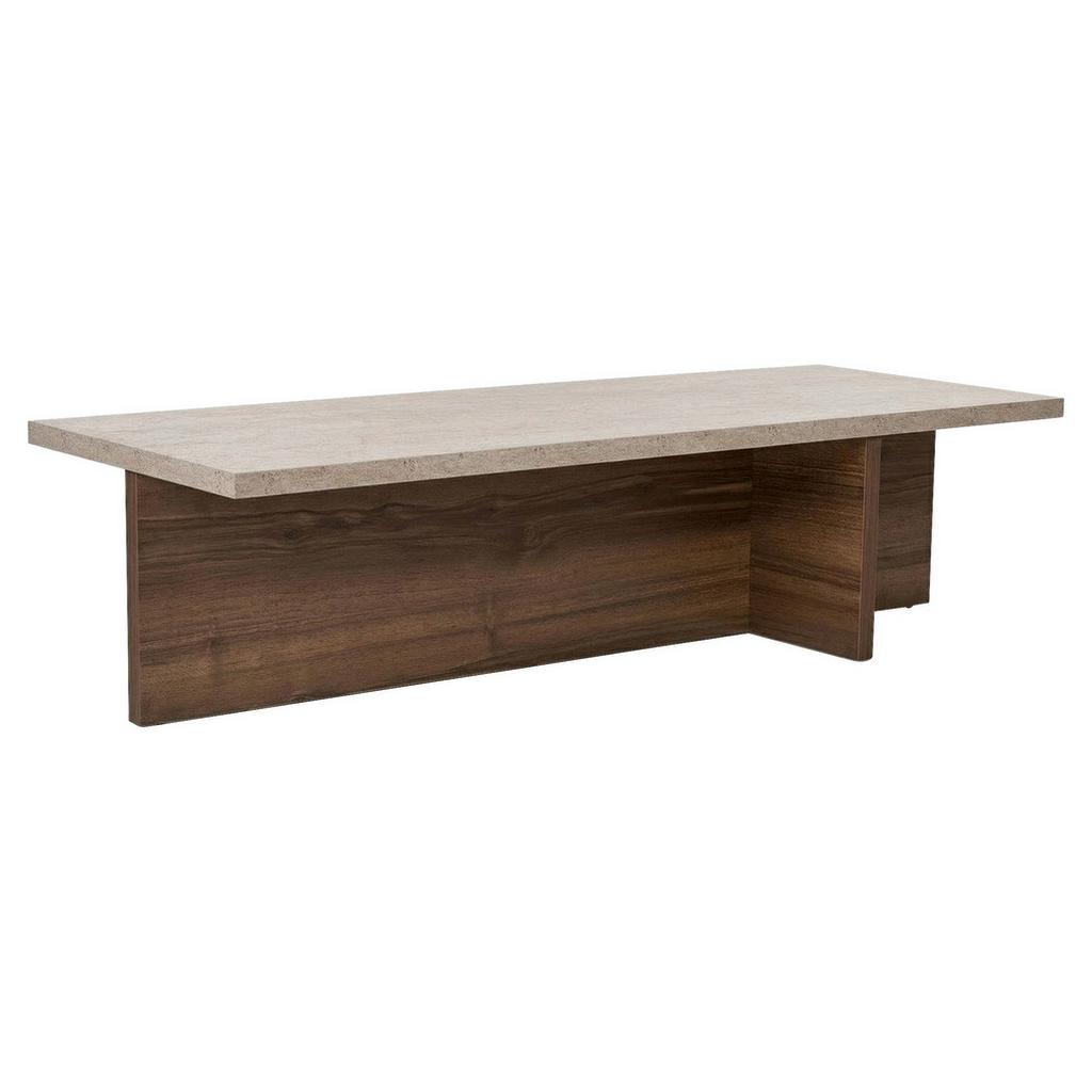 COUCHTISCH Beige/Wallnussfarben B: 120cm