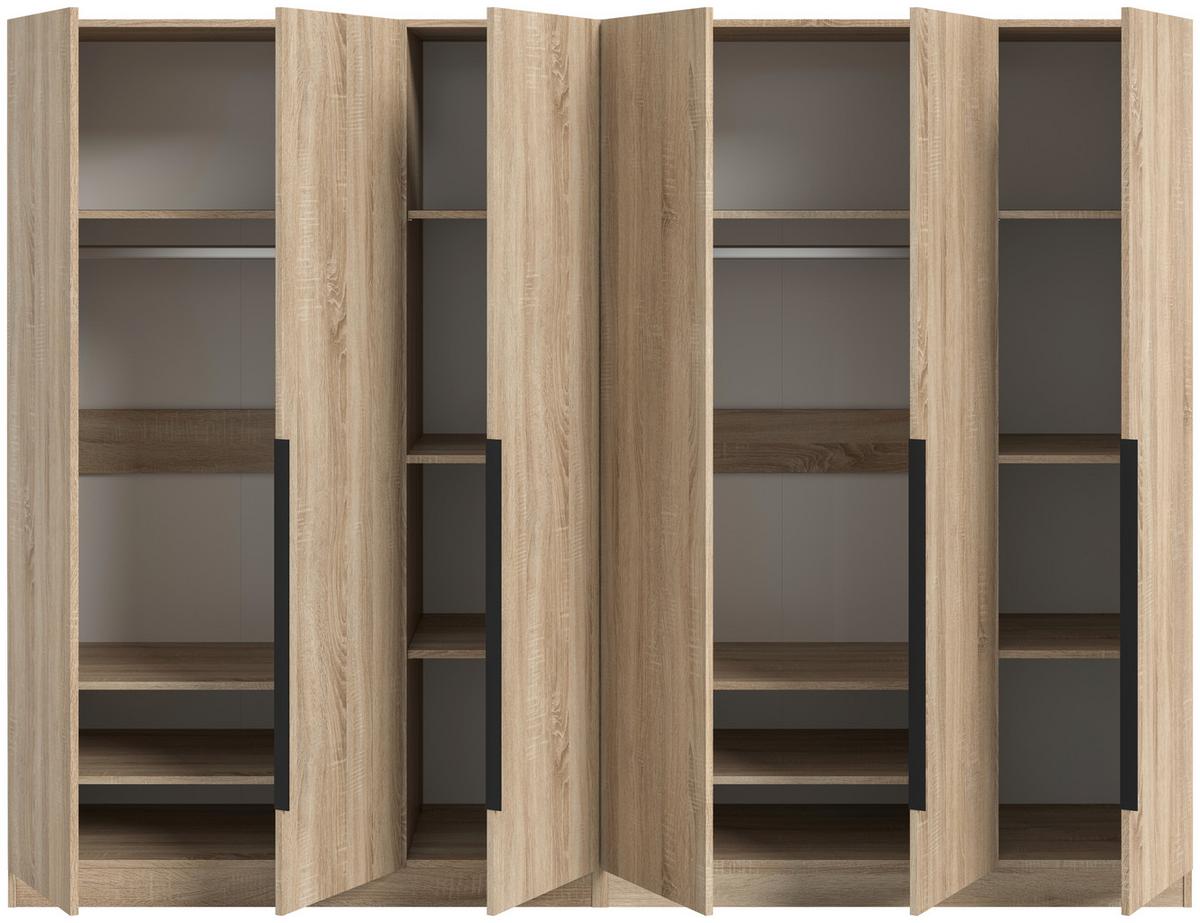 Drehtürenschrank Kopenhagen Sonoma Eiche B: 240 Cm - Sonoma Eiche, MODERN, Holzwerkstoff (240/181/52cm) - MID.YOU