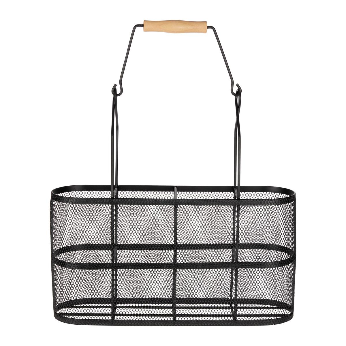 Nosič láhví WINERY - černá, Moderní, kov (38/36cm) - Premium Living