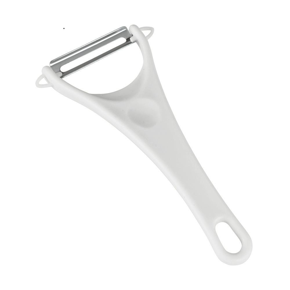 Sparschäler Y Marvin, Weiß B/l: Ca. 7,3/15 Cm - Edelstahlfarben, Basics, Metall (7,3/15cm) - Metaltex